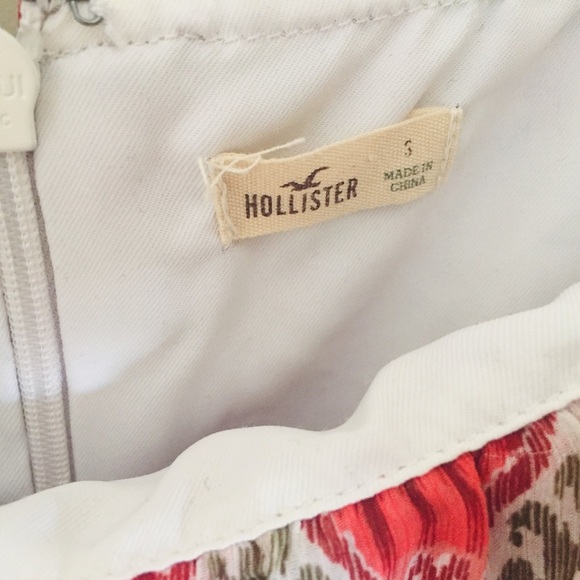 HOLLISTER Spaghetti Strap Boho Tiered Lace Dress Pink/Sage Size Small - Picture 8 of 9